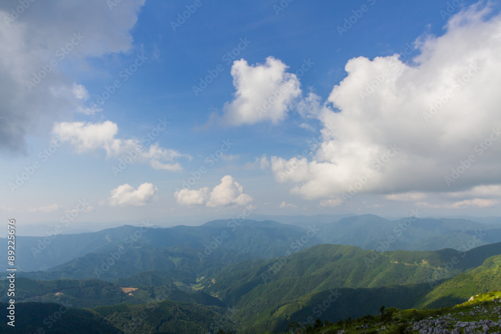 愛媛県 四国カルスト 五段高原の風景 愛媛県 四国カルスト 五段高原の風景