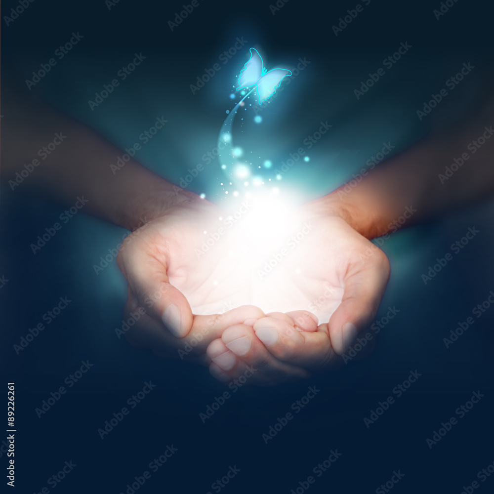 Fototapeta premium mani, farfalla, libertà,volare, leggera