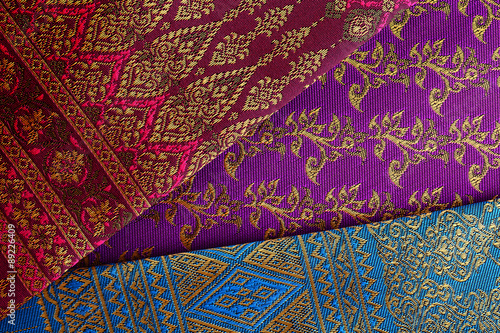 Antique Asian textile detail. 