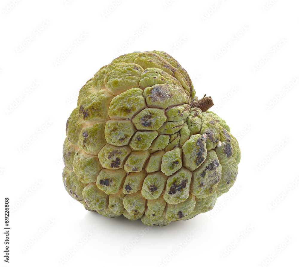 Obraz premium custard apple on white background