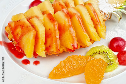 Fresh organic fruit salad