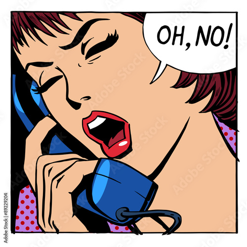 Oh no emotional talk women phone