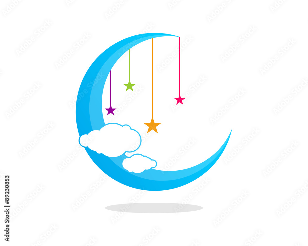 Obraz premium Dream Moon Hanging Star