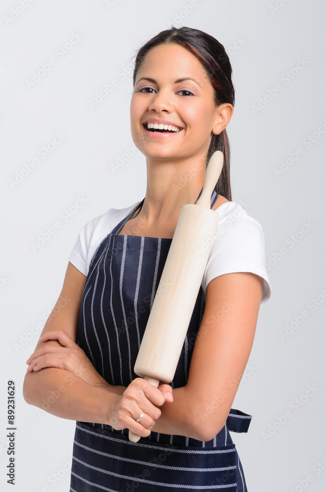 Portrait of a woman chef baker professional Portrait of a woman chef baker professional