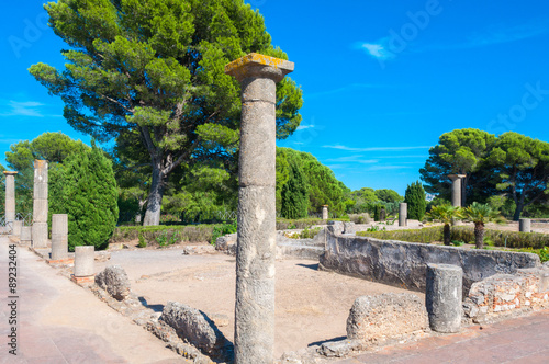 Ruins of Empuries, ancient greek and roman city, Catalonia (Spain) photo