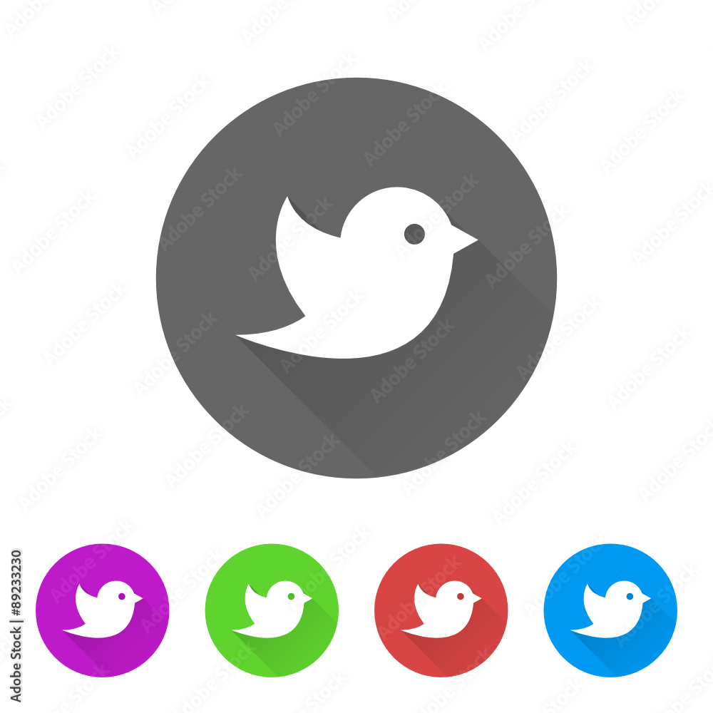 App Icon Long Shadow - 5 Colors App Icon Long Shadow - 5 Colors