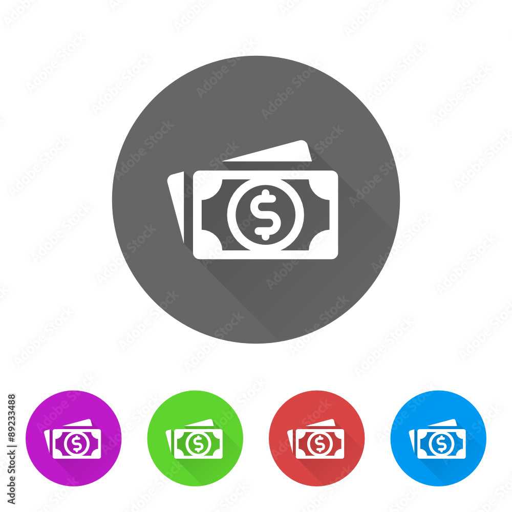 App Icon Long Shadow - 5 Colors App Icon Long Shadow - 5 Colors