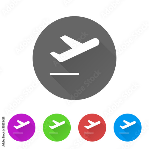 App Icon Long Shadow - 5 Colors