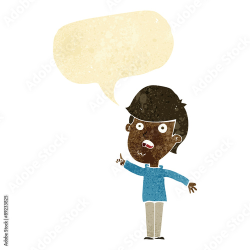 cartoon man asking question with speech bubble