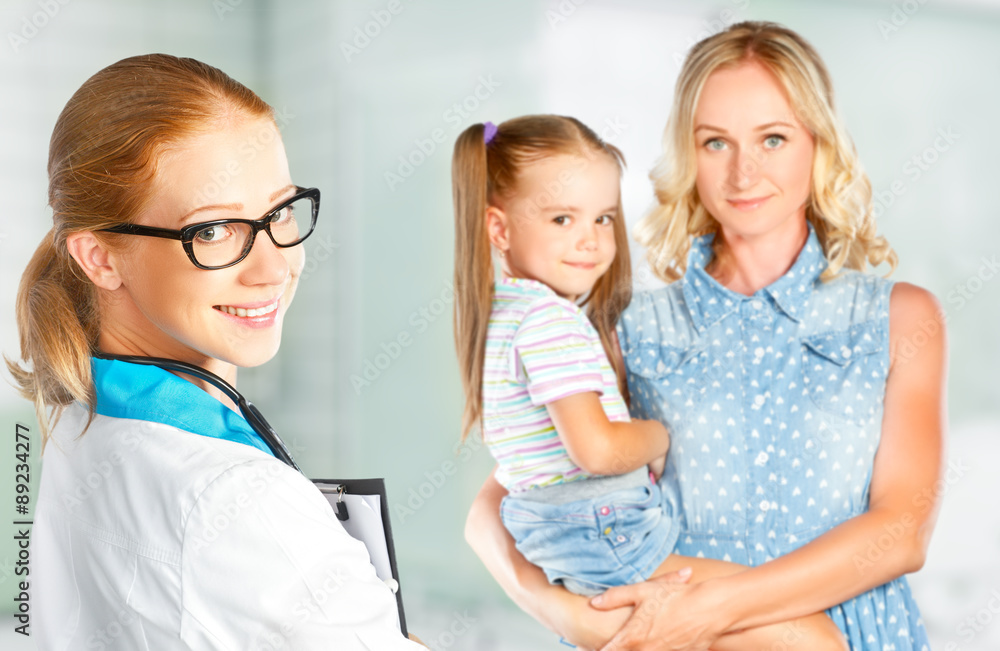 visit mother and child to doctor pediatrician visit mother and child to doctor pediatrician