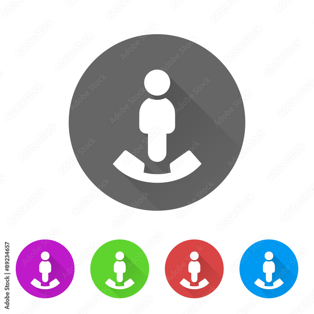 App Icon Long Shadow - 5 Colors App Icon Long Shadow - 5 Colors