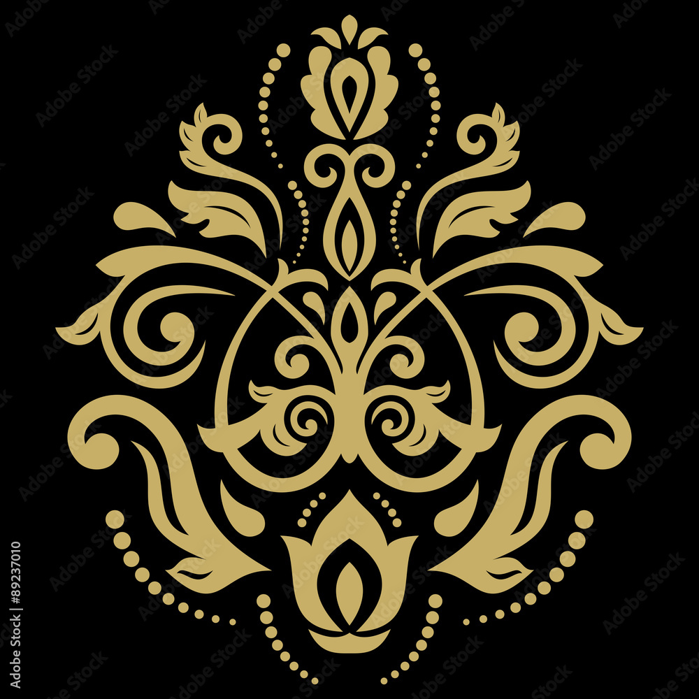 Damask Vector Oriental Pattern Damask Vector Oriental Pattern