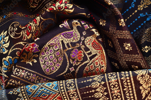 Antique Asian textile detail.