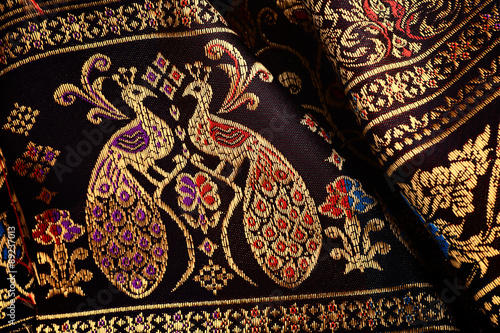 Antique Asian textile detail.