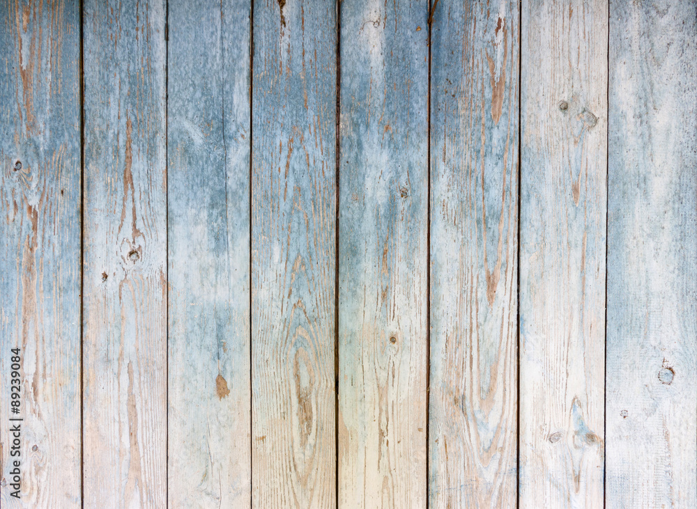 Blue Vintage wooden background