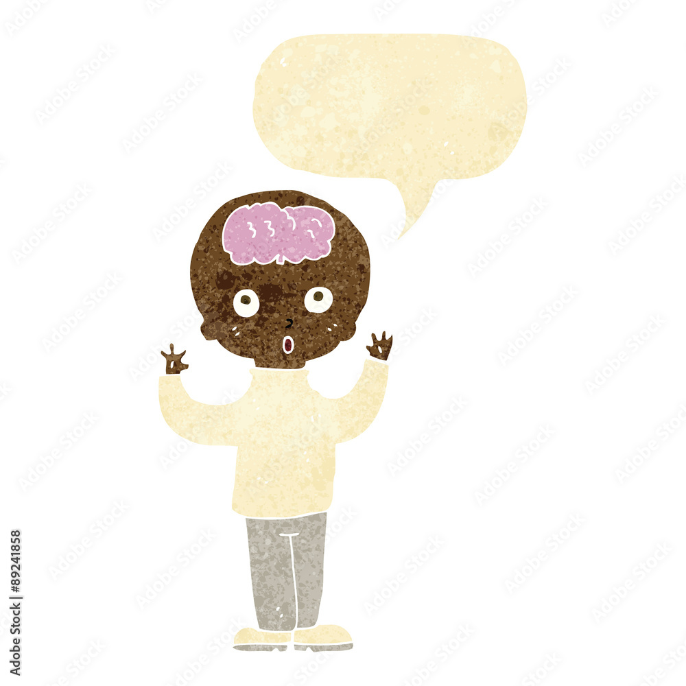 cartoon genius with speech bubble cartoon genius with speech bubble