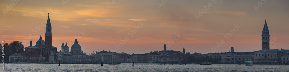 Venice Panorama during sunset