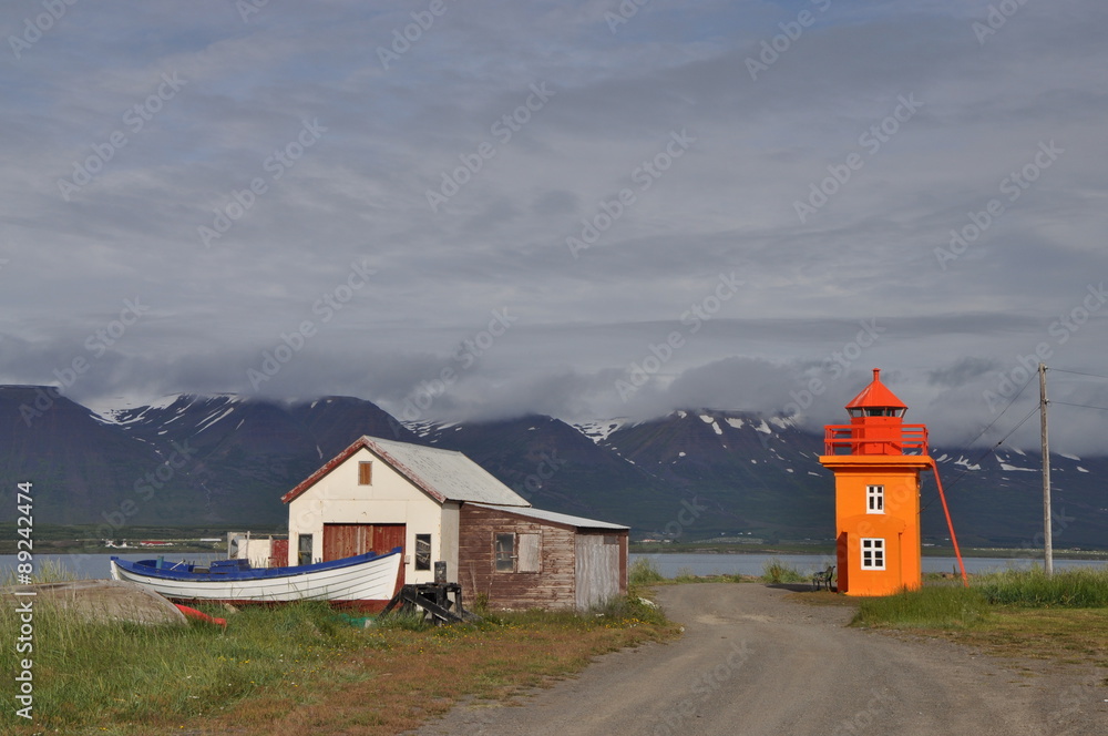 Leuchtturm bei Svalbarðseyri, Island