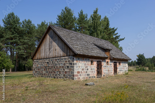 The historic stone barn