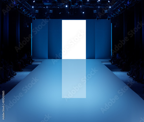 Фотография Empty runway before a fashion show