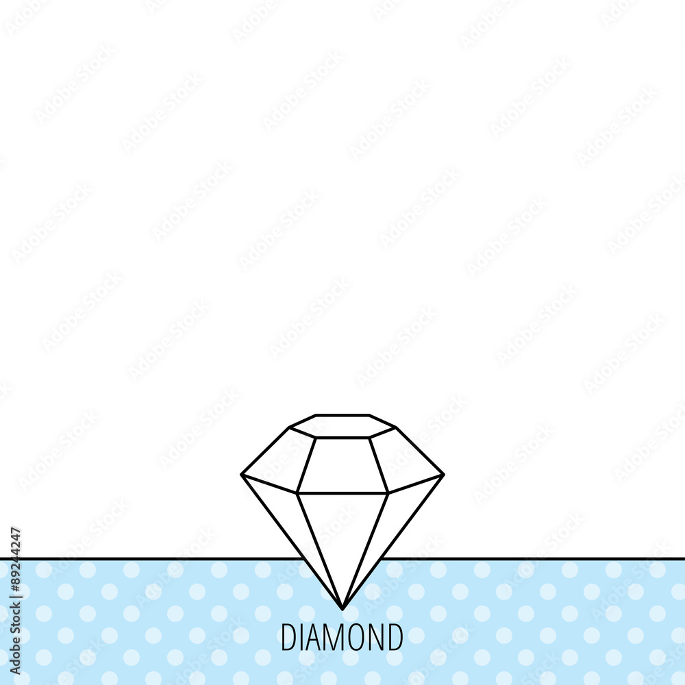 Diamond icon. Brilliant gemstone sign. Diamond icon. Brilliant gemstone sign.
