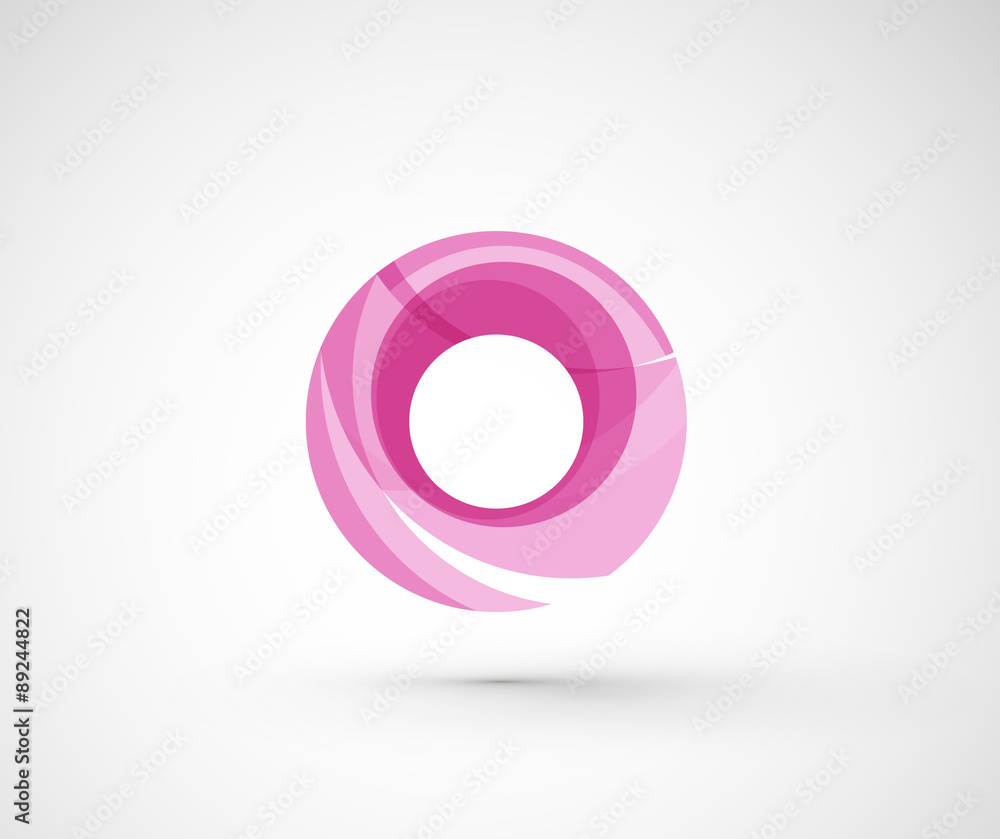 Abstract geometric company logo ring, circle Abstract geometric company logo ring, circle