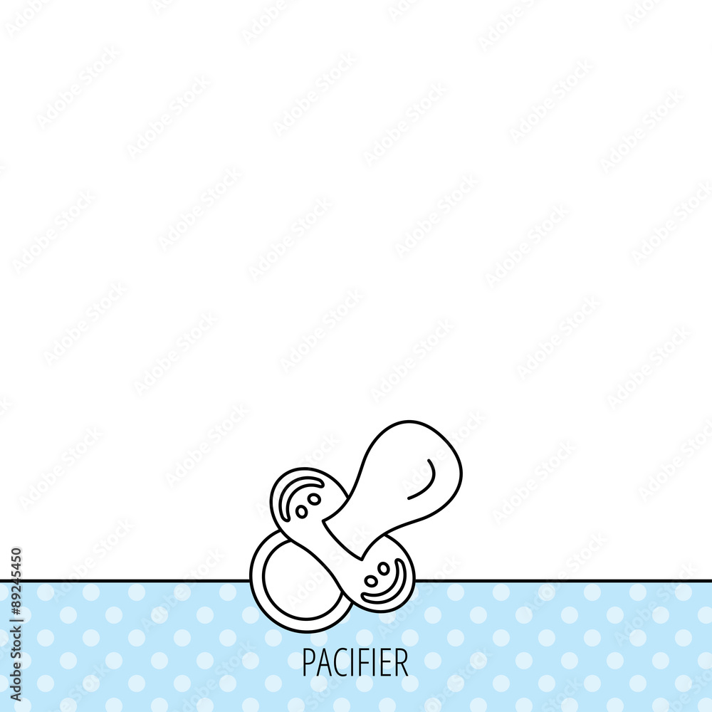 Pacifier icon. Nipple or dummy sign. Pacifier icon. Nipple or dummy sign.