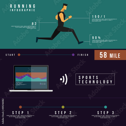 Running infographic Concept Design