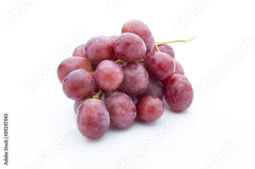Grape on the white background. Fresh berry.