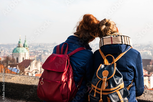 Enjoying the view of Prague