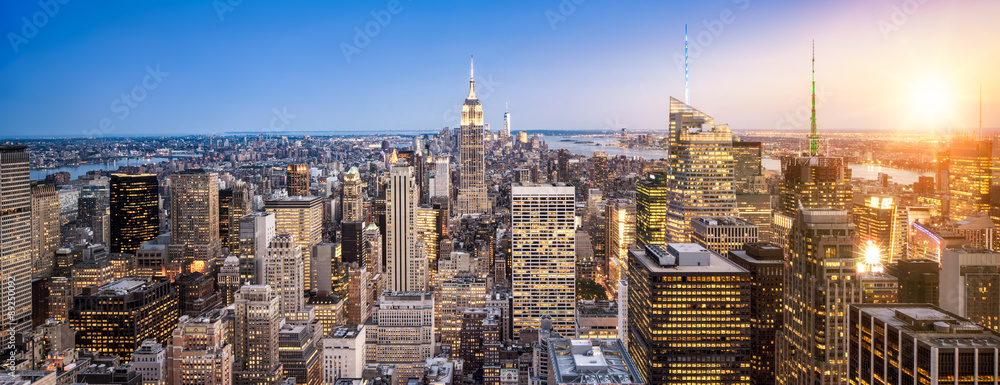 Obraz premium Manhattan New York Skyline Panorama