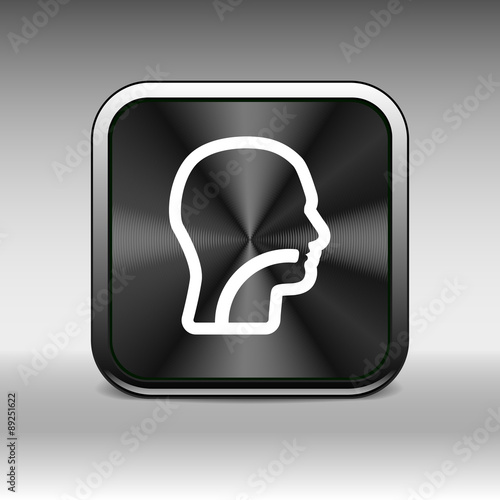 Ear, nose and throat symbol - vector illustration