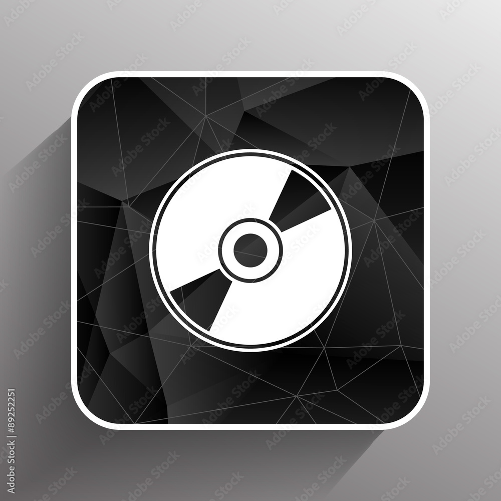 Vector CD or DVD icon disc vector compact disk Vector CD or DVD icon disc vector compact disk