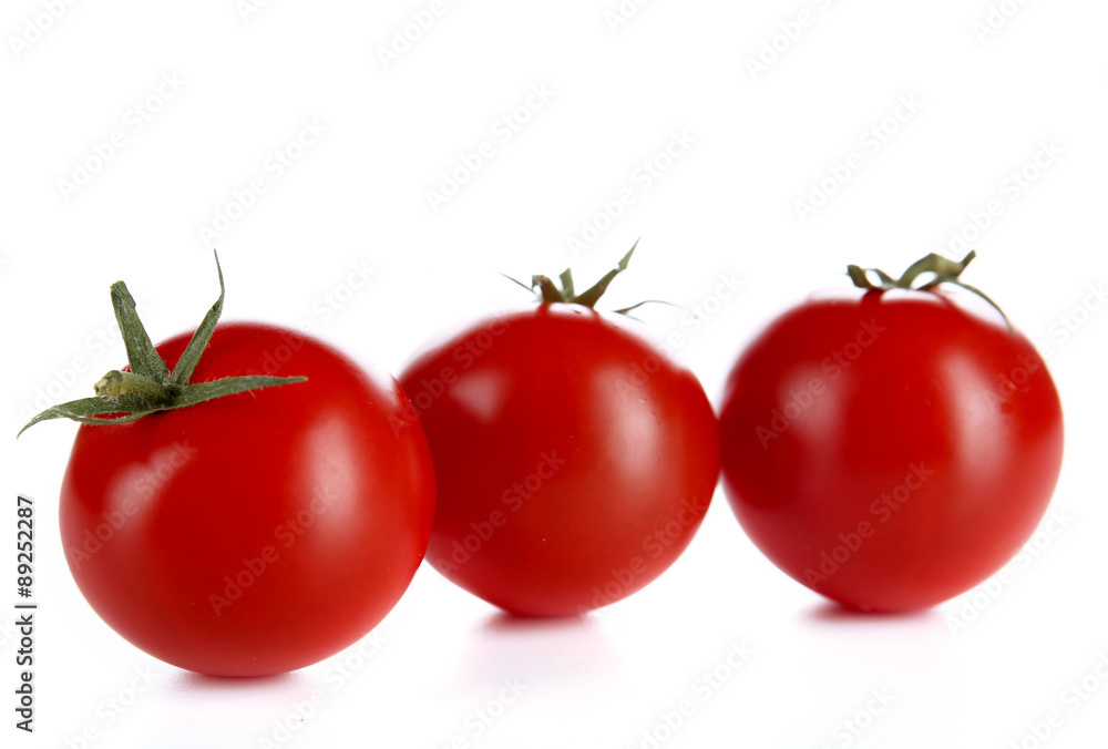 Cherry tomatoes isolated on white Cherry tomatoes isolated on white