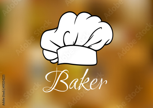 White chef cap ot toque