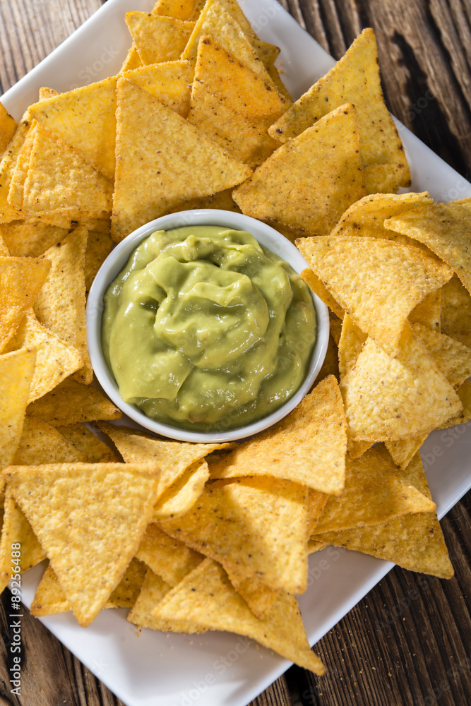 Portion of Nachos (with Guacamole) Portion of Nachos (with Guacamole)