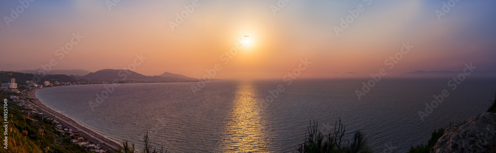 Sunset over the Aegean Sea at Rhodes Sunset over the Aegean Sea at Rhodes