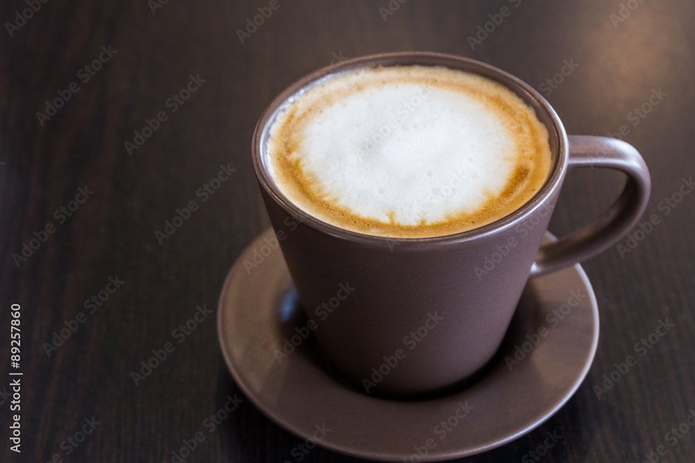 Coffee cup on the table. Coffee cup on the table.