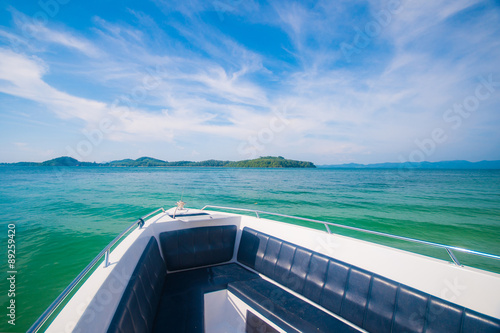 beautiful seaview from speedboat