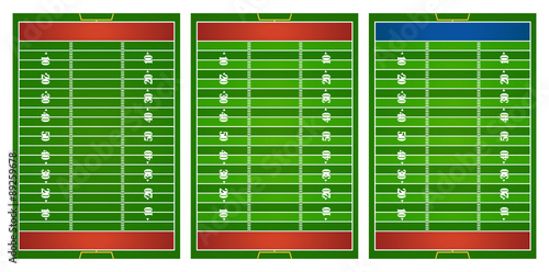 Football field in three design