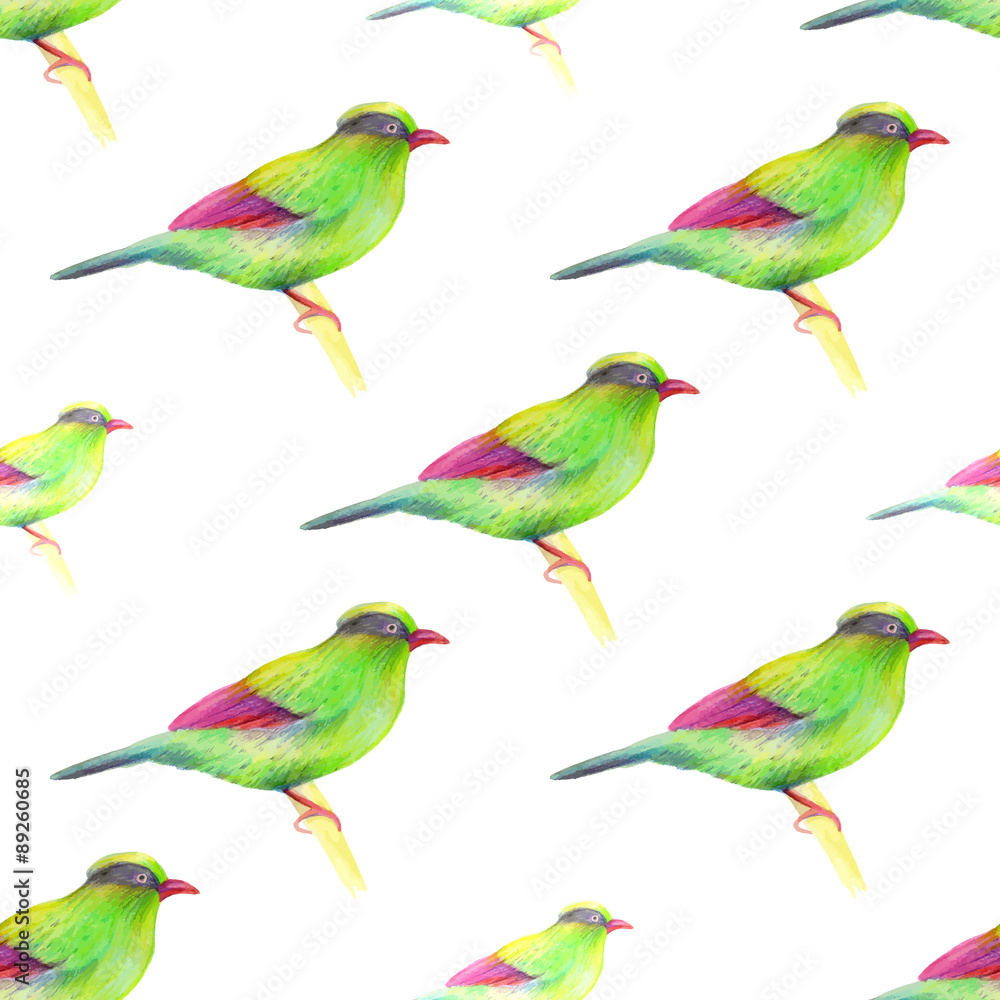 Naklejka premium Watercolor pattern