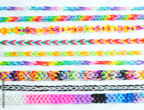 Slika na platnu Colored rubber bands for weaving accessories
