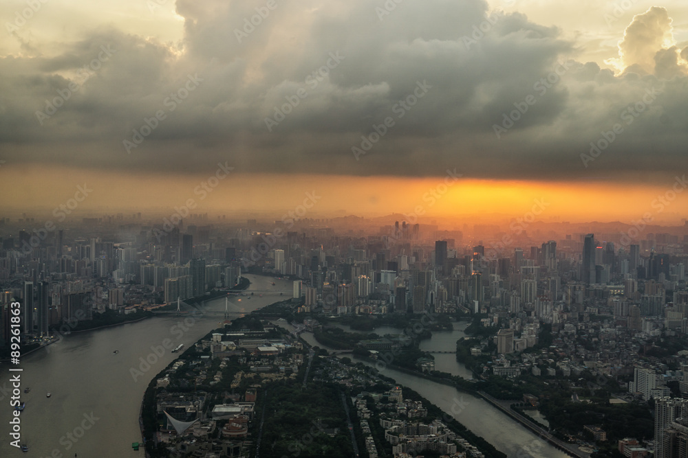 Canton tower observation deck Canton tower observation deck