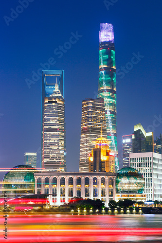 Beautiful Shanghai skyline at night    China