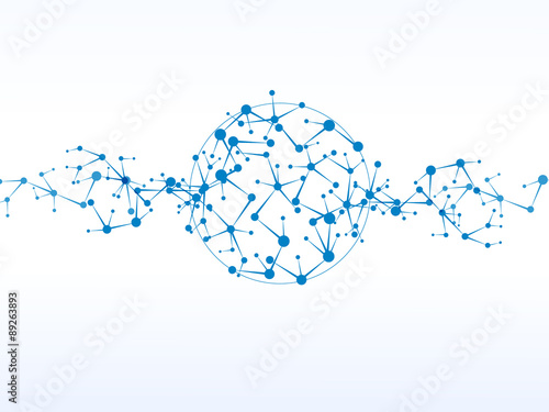 Vector design technology, Network,medical, business background.