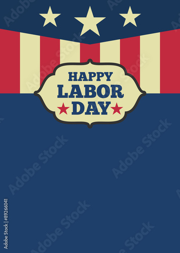Happy labor day background with copy text area