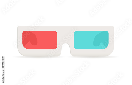 3d glasses front view