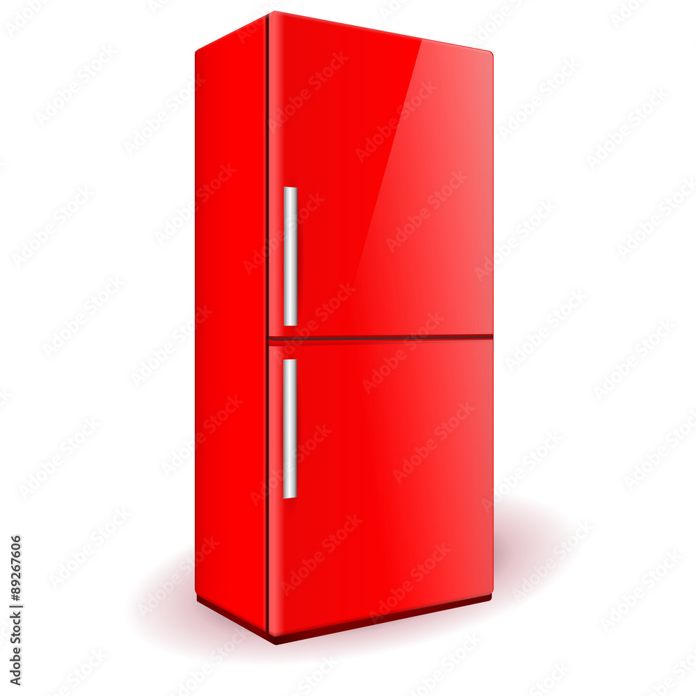 Red refrigerator Red refrigerator