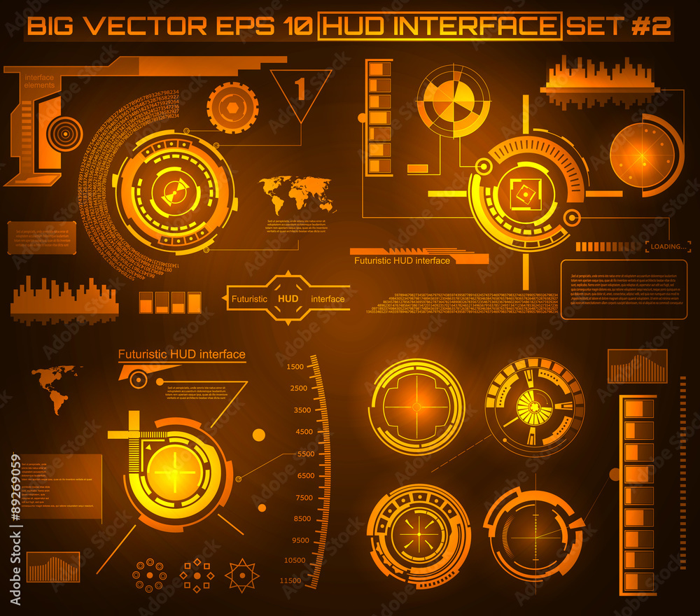 Obraz premium Abstract future, concept vector futuristic blue virtual graphic