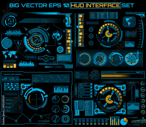 Abstract future, concept vector futuristic blue virtual graphic